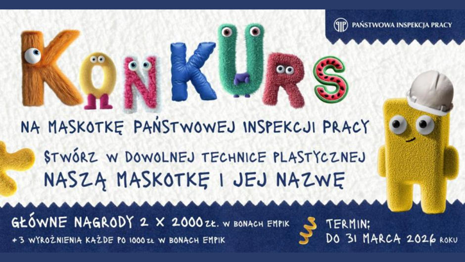 Konkurs na maskotkę Państwowej Inspekcji Pracy